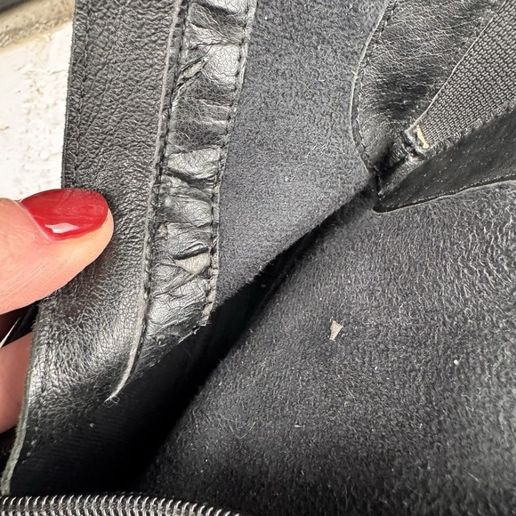 Clark's Active Air Faux Suede Leather Upper Black Ankle Zip Boots Size‎ 9M - Picture 10 of 11